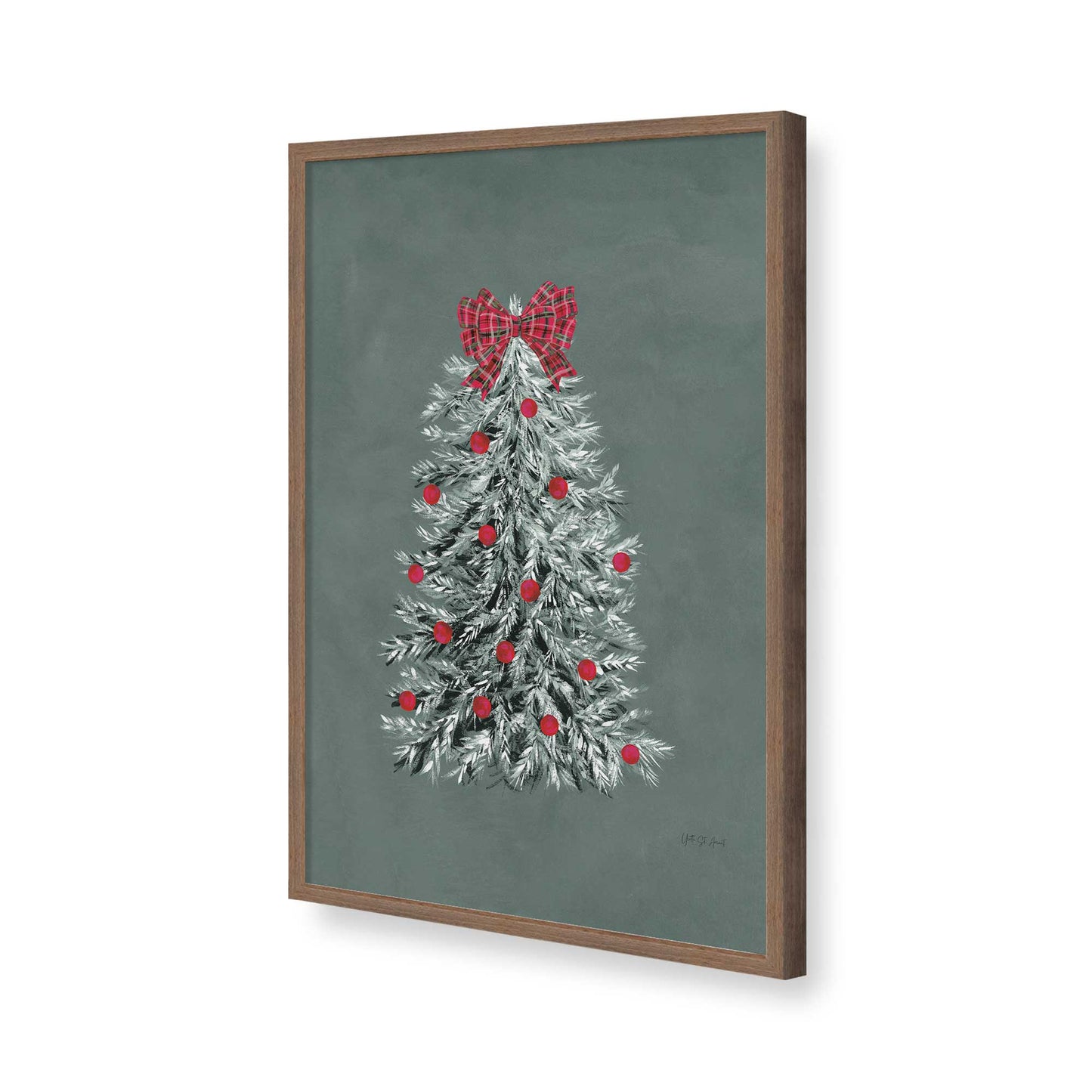 [Color:Walnut], Picture of art in a Walnut frame of the corner