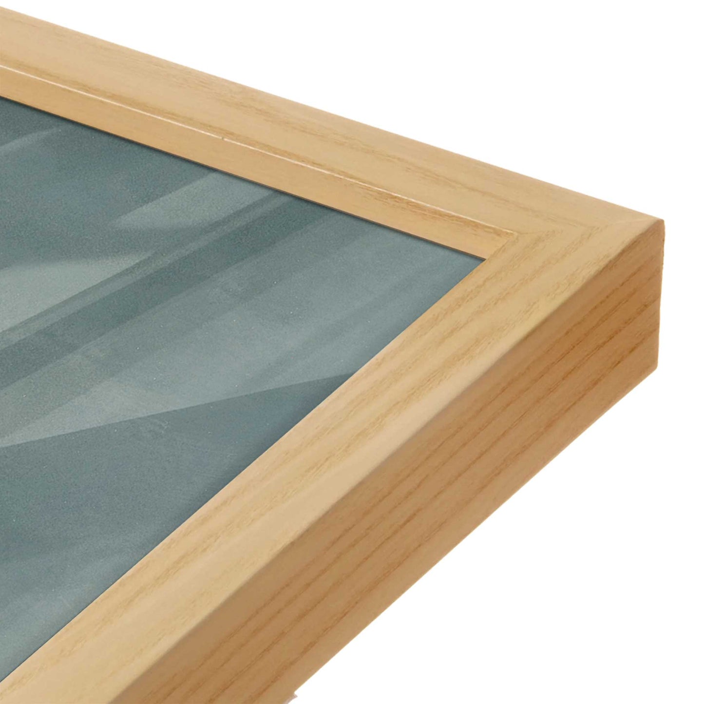 [Color:American Maple], Picture of art in a American Maple frame at an angle