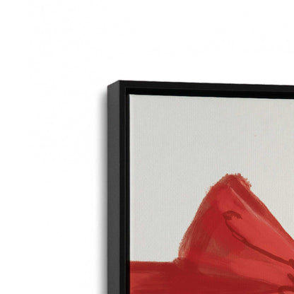[Color:Satin Black], Picture of art in a Satin Black frame at an angle