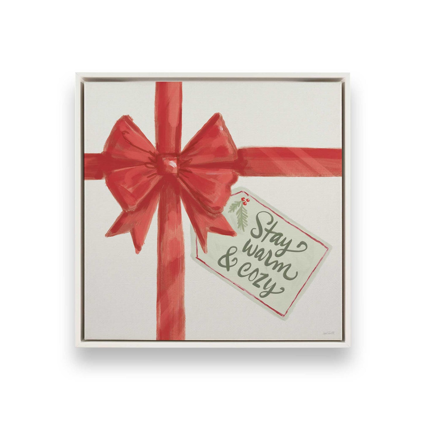 [Color:Opaque White], Picture of art in a White frame