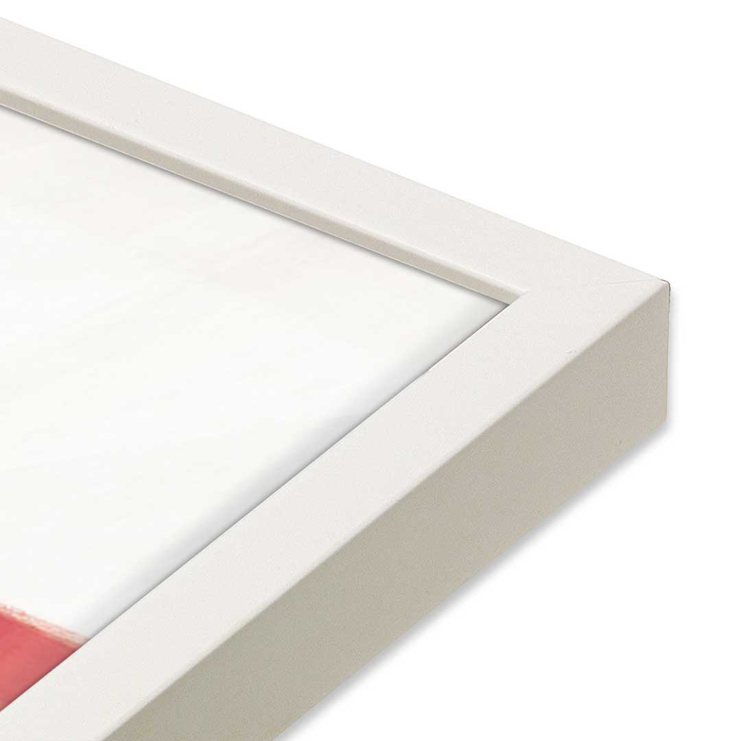 [Color:Opaque White], Picture of art in a Opaque White frame at an angle