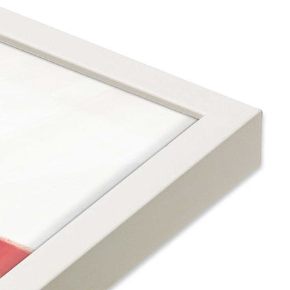 [Color:Opaque White], Picture of art in a Opaque White frame at an angle