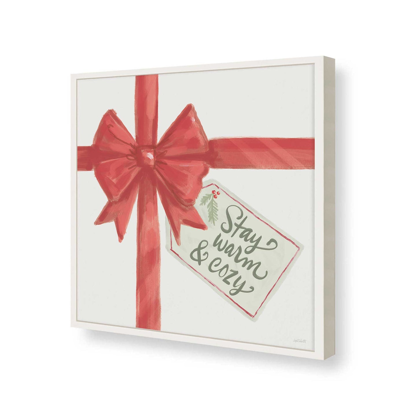 [Color:Opaque White], Picture of art in a Opaque White frame of the corner