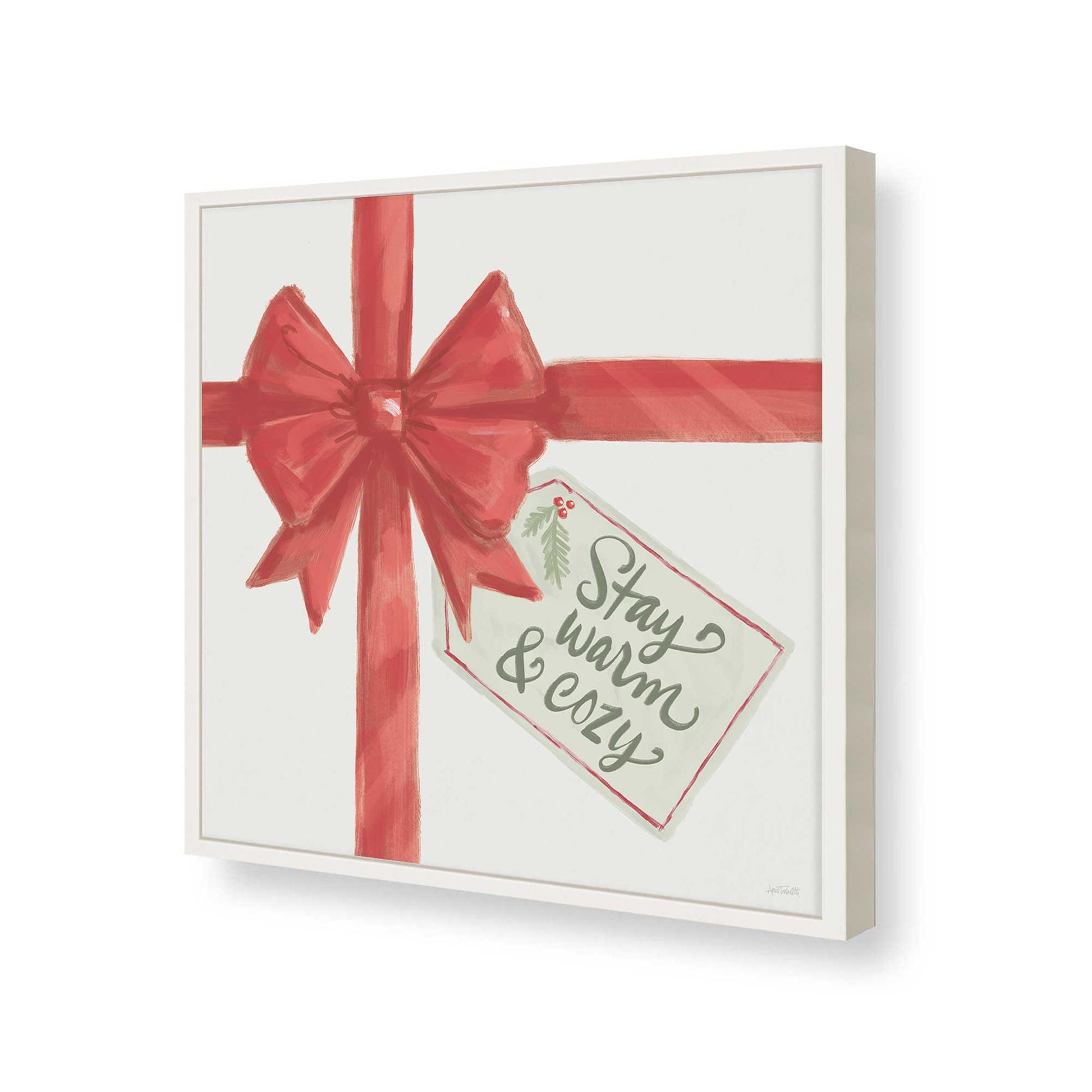 [Color:Opaque White], Picture of art in a Opaque White frame of the corner