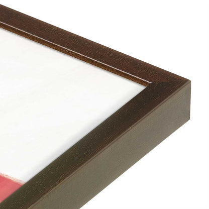 [Color:Espresso], Picture of art in a Espresso frame at an angle