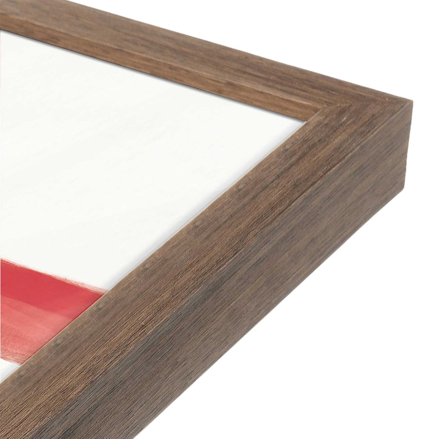 [Color:Walnut], Picture of art in a Walnut frame at an angle