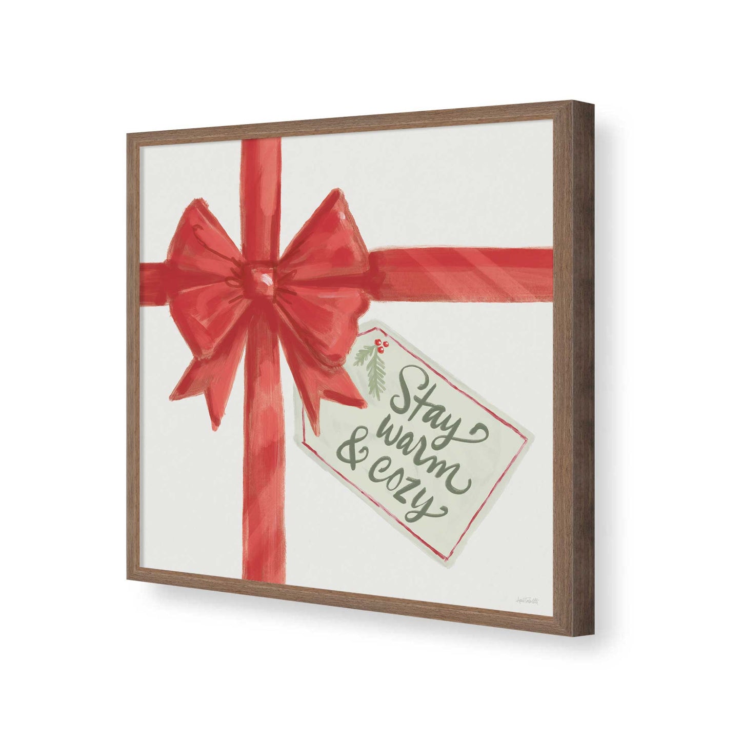 [Color:Walnut], Picture of art in a Walnut frame of the corner