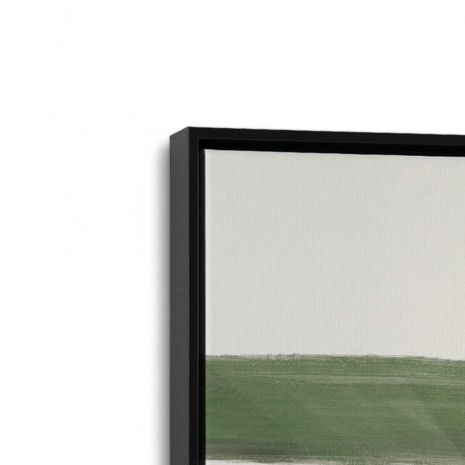 [Color:Satin Black], Picture of art in a Satin Black frame at an angle