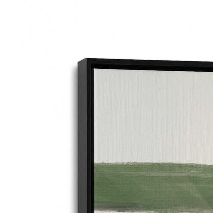 [Color:Satin Black], Picture of art in a Satin Black frame at an angle
