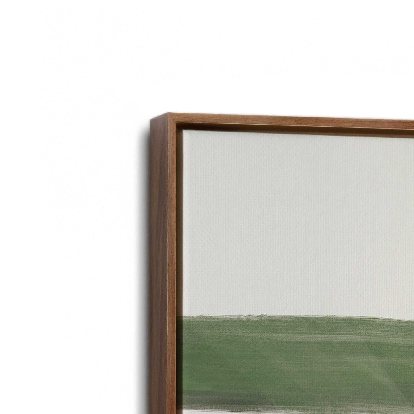 [Color:Walnut], Picture of art in a Walnut frame at an angle