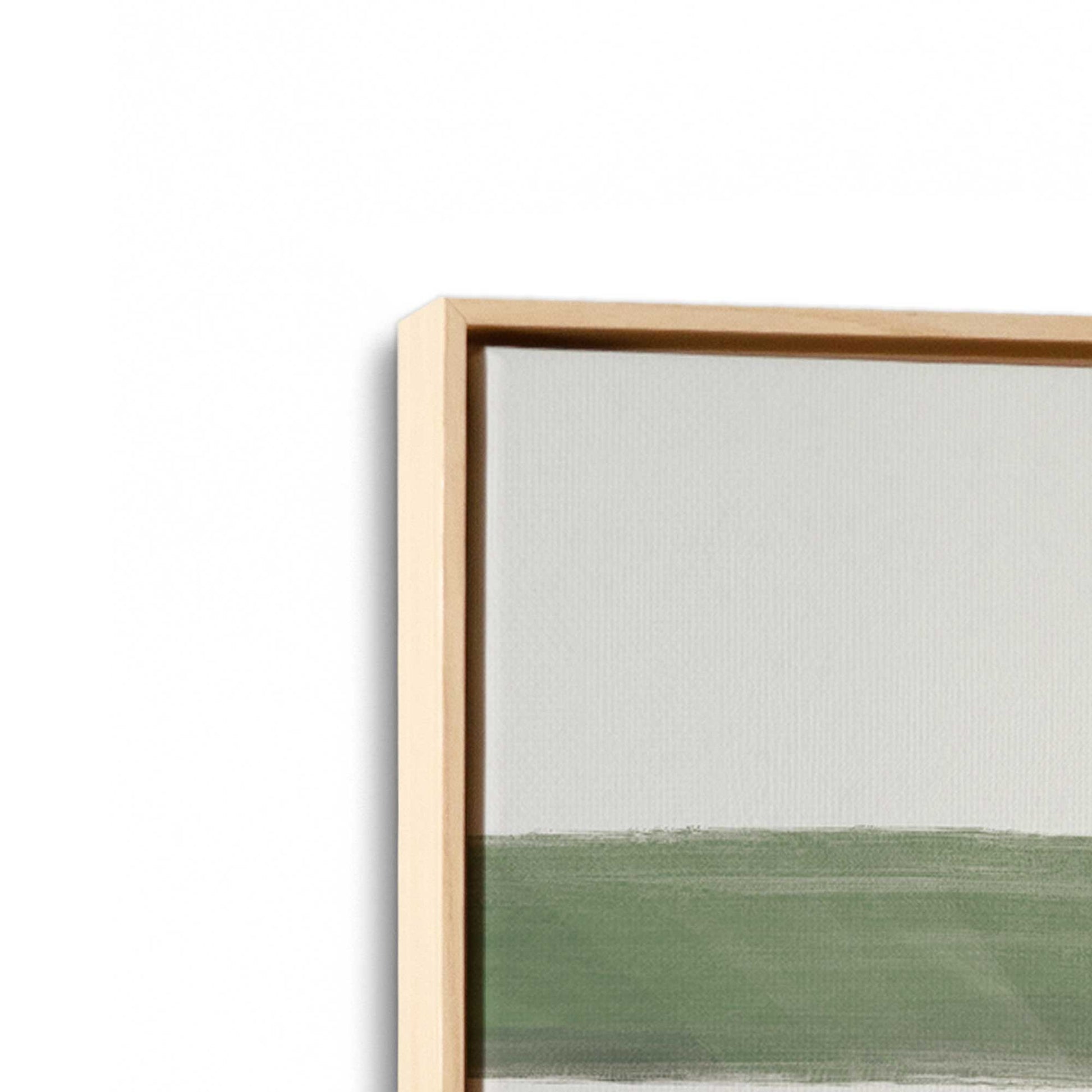 [Color:American Maple], Picture of art in a American Maple frame at an angle