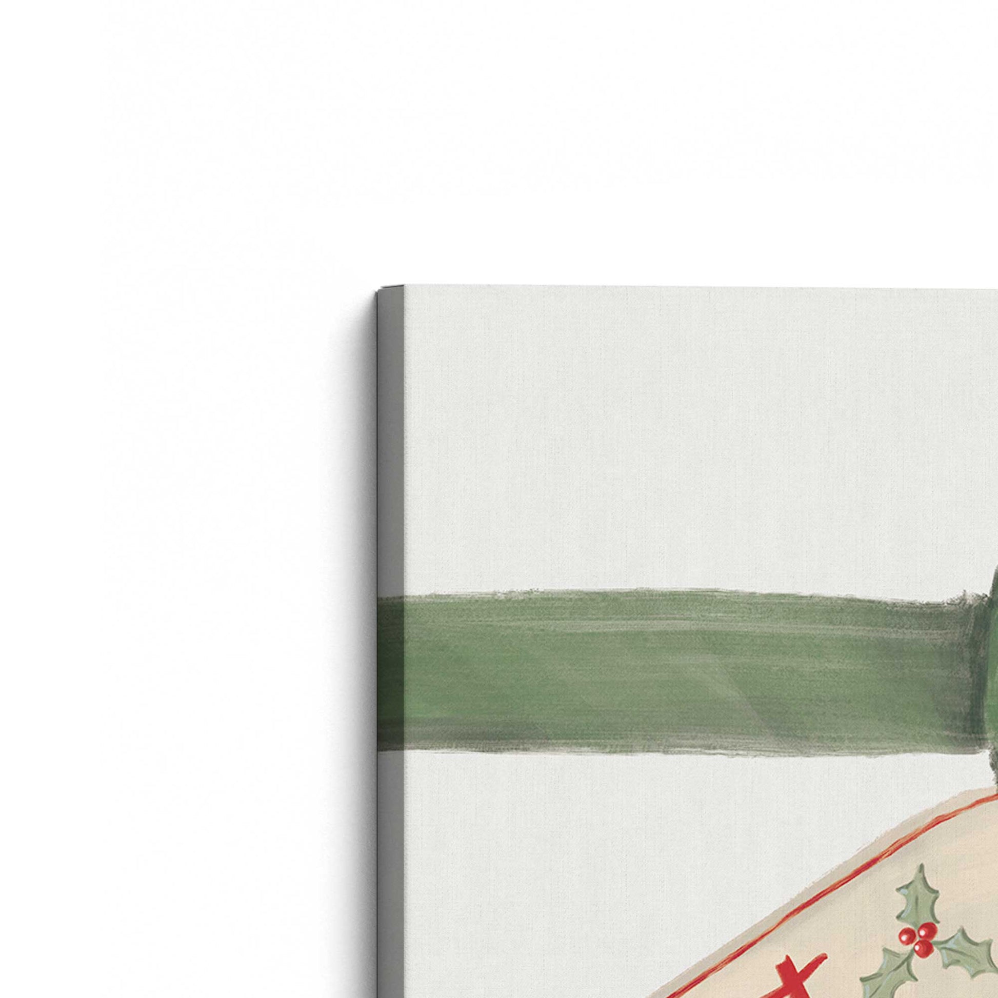 [Color:Stretched Canvas], Picture of the corner of the art