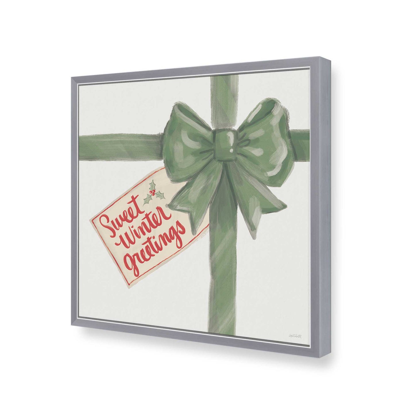 [Color:Polished Chrome], Picture of art in a Polished Chrome frame of the corner