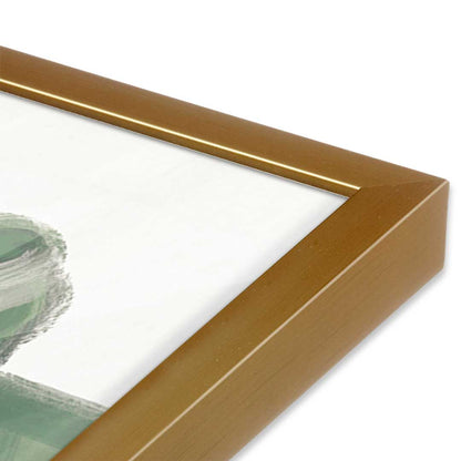 [Color:Polished Gold], Picture of art in a Polished Gold frame at an angle