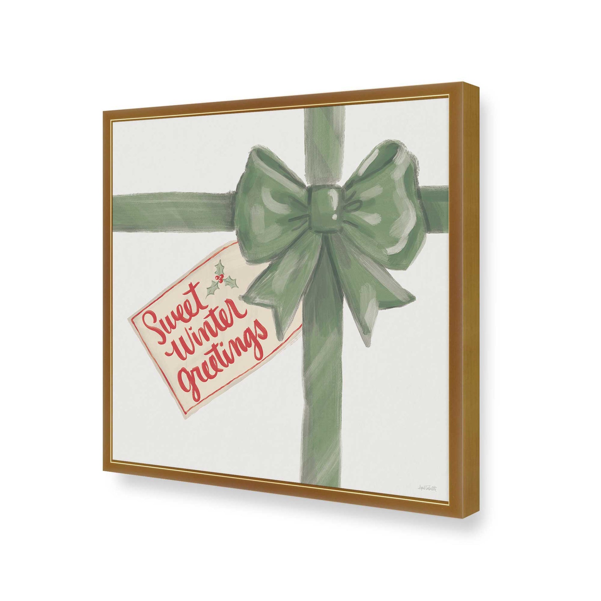 [Color:Polished Gold], Picture of art in a Polished Gold frame of the corner