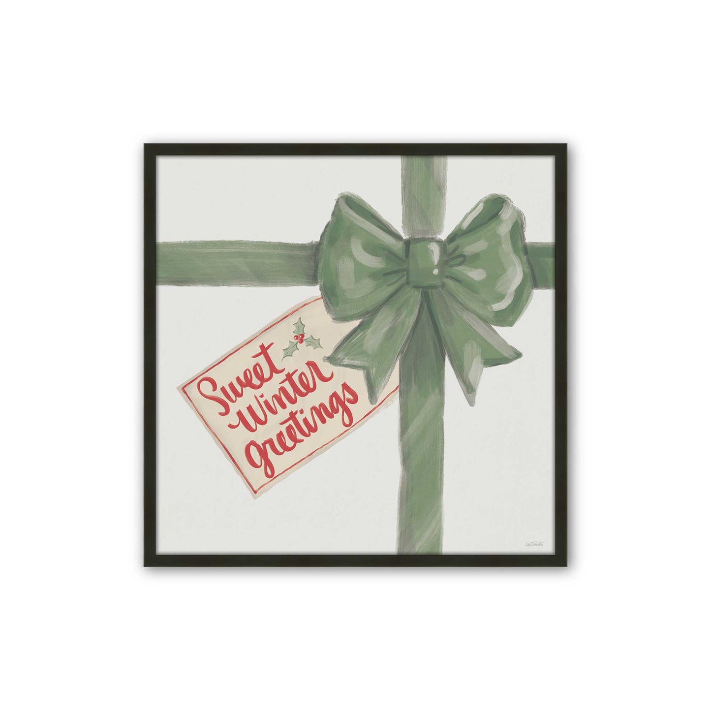 [Color:Satin Black], Picture of art in a Satin Black frame