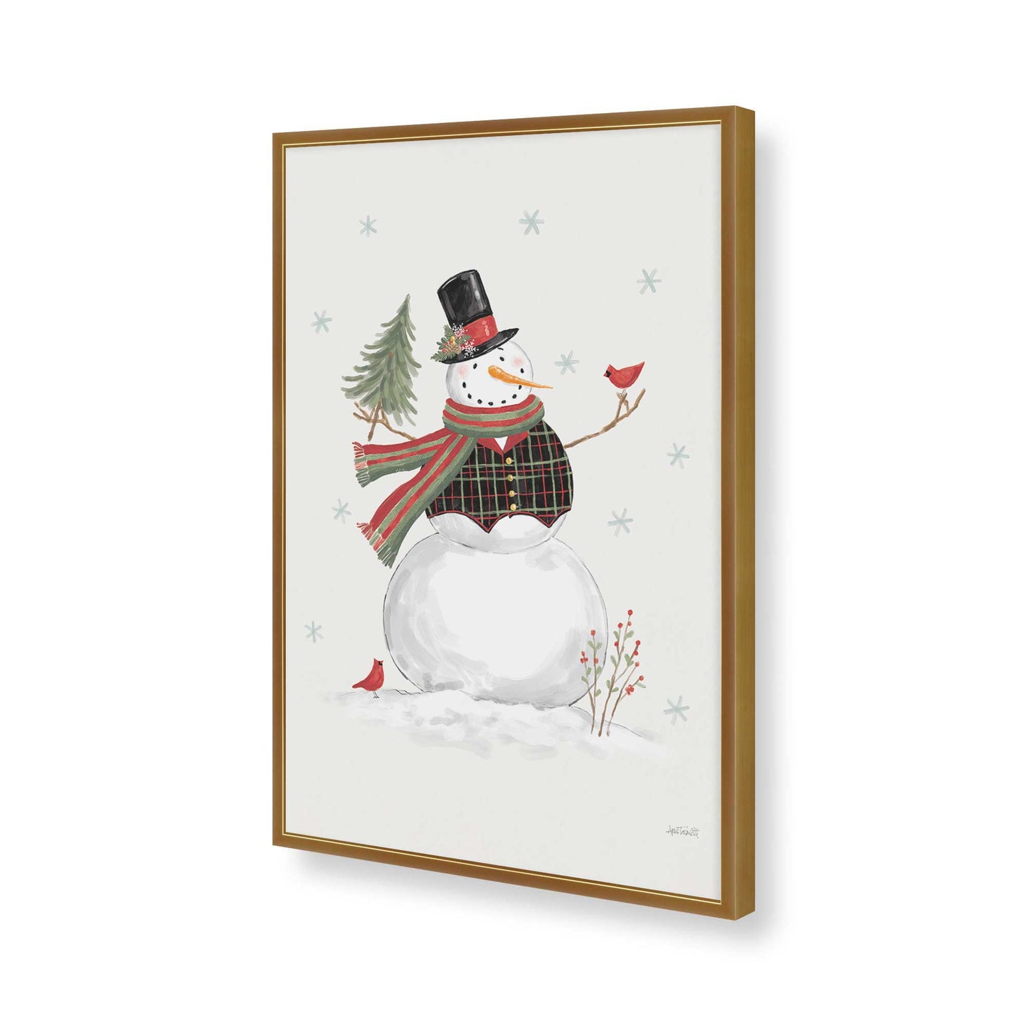 [Color:Polished Gold], Picture of art in a Polished Gold frame of the corner