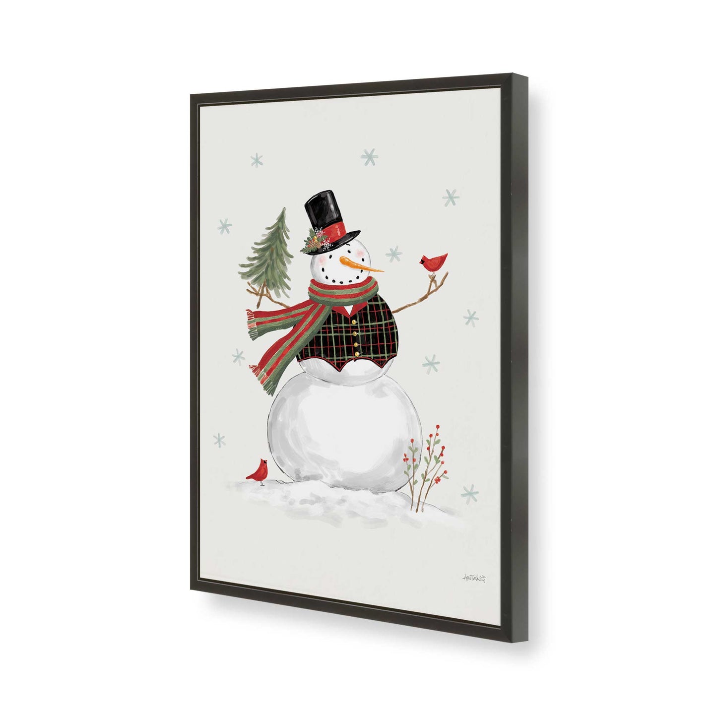 [Color:Satin Black], Picture of art in a Satin Black frame of the corner