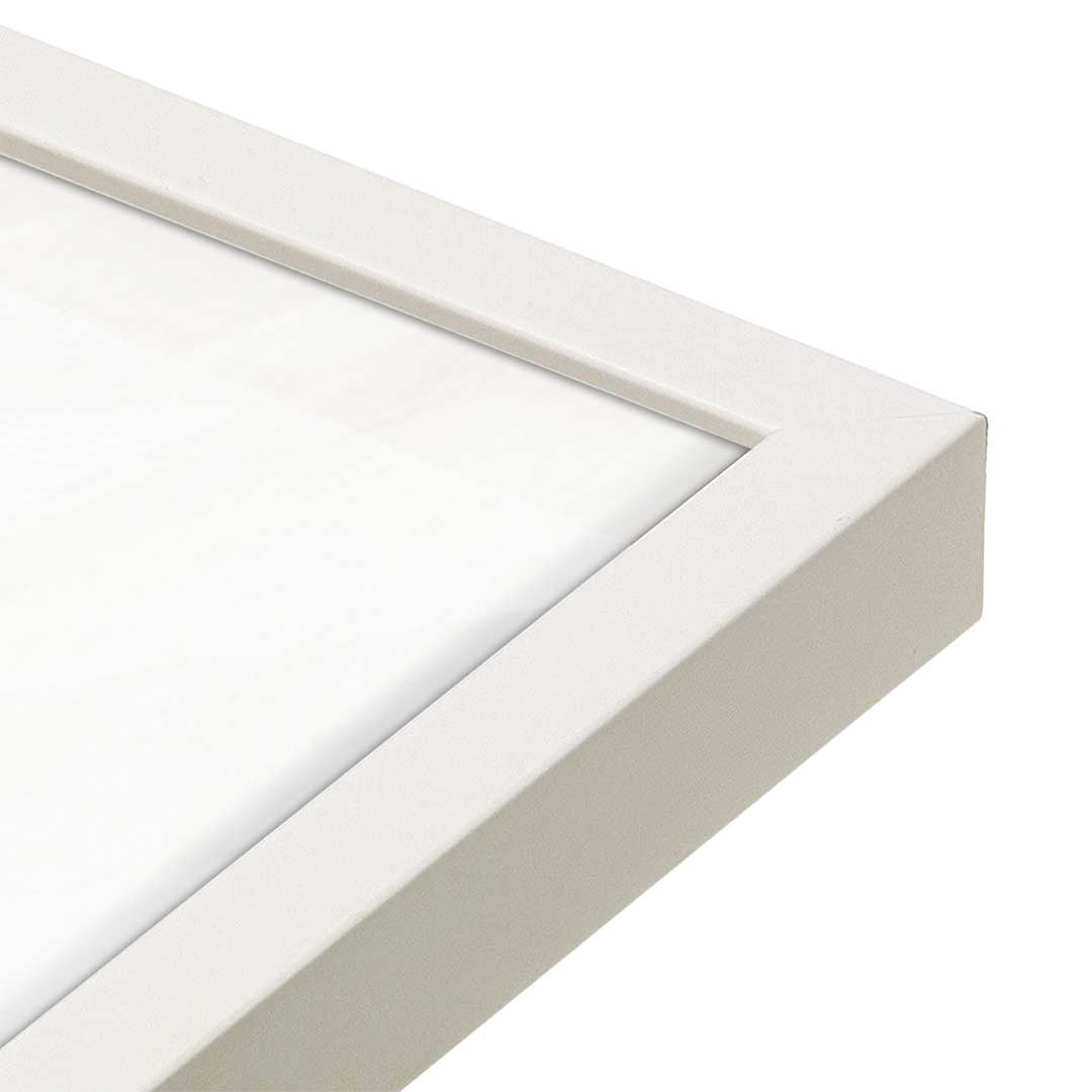 [Color:Opaque White], Picture of art in a Opaque White frame at an angle