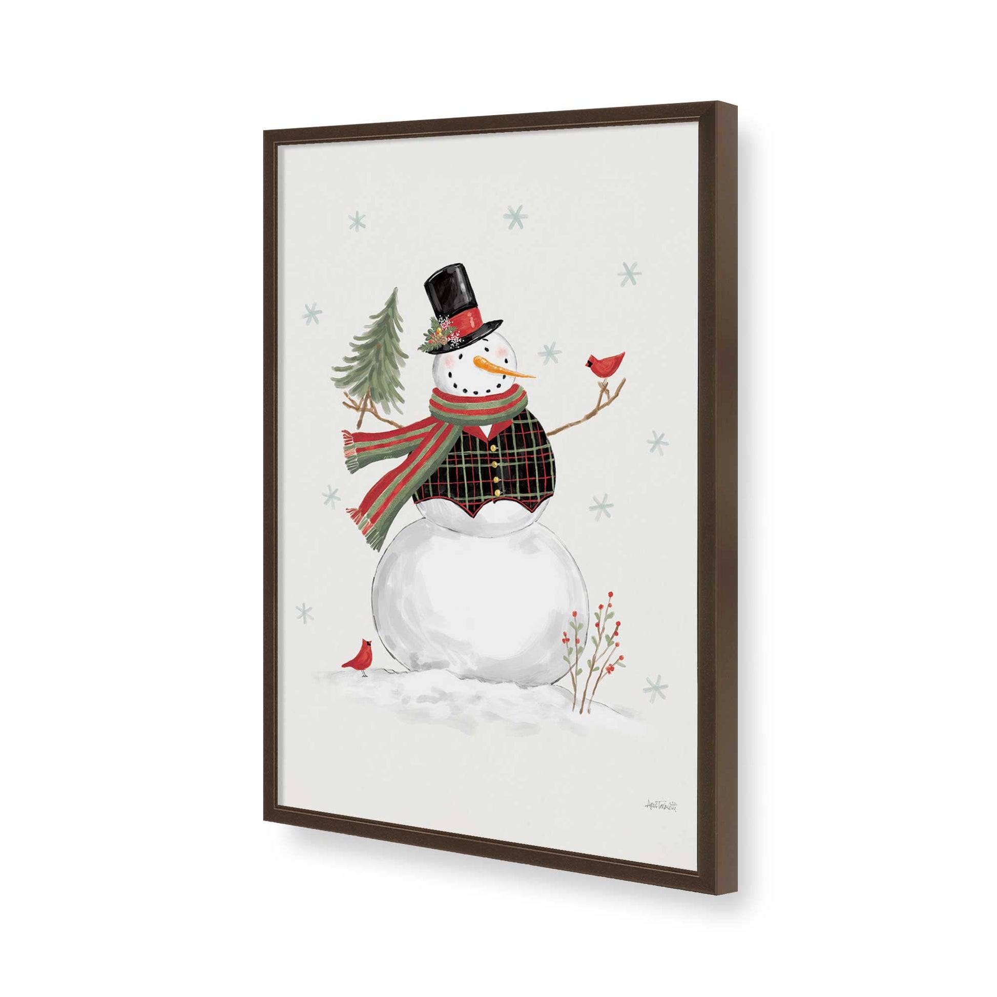 [Color:Belvinder Brown], Picture of art in a Belvinder Brown frame of the corner