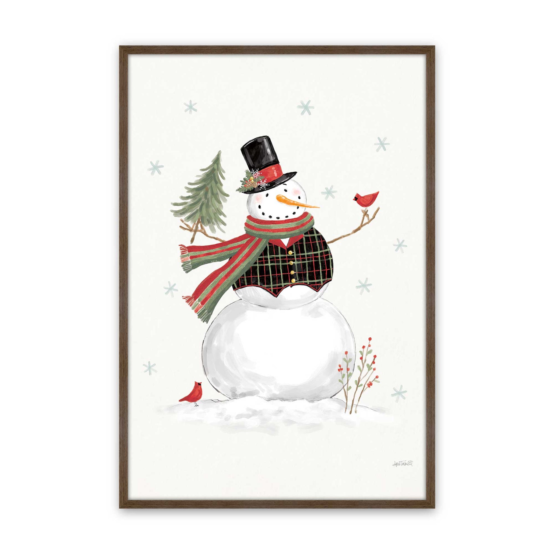 [Color:Walnut], Picture of art in a Walnut frame