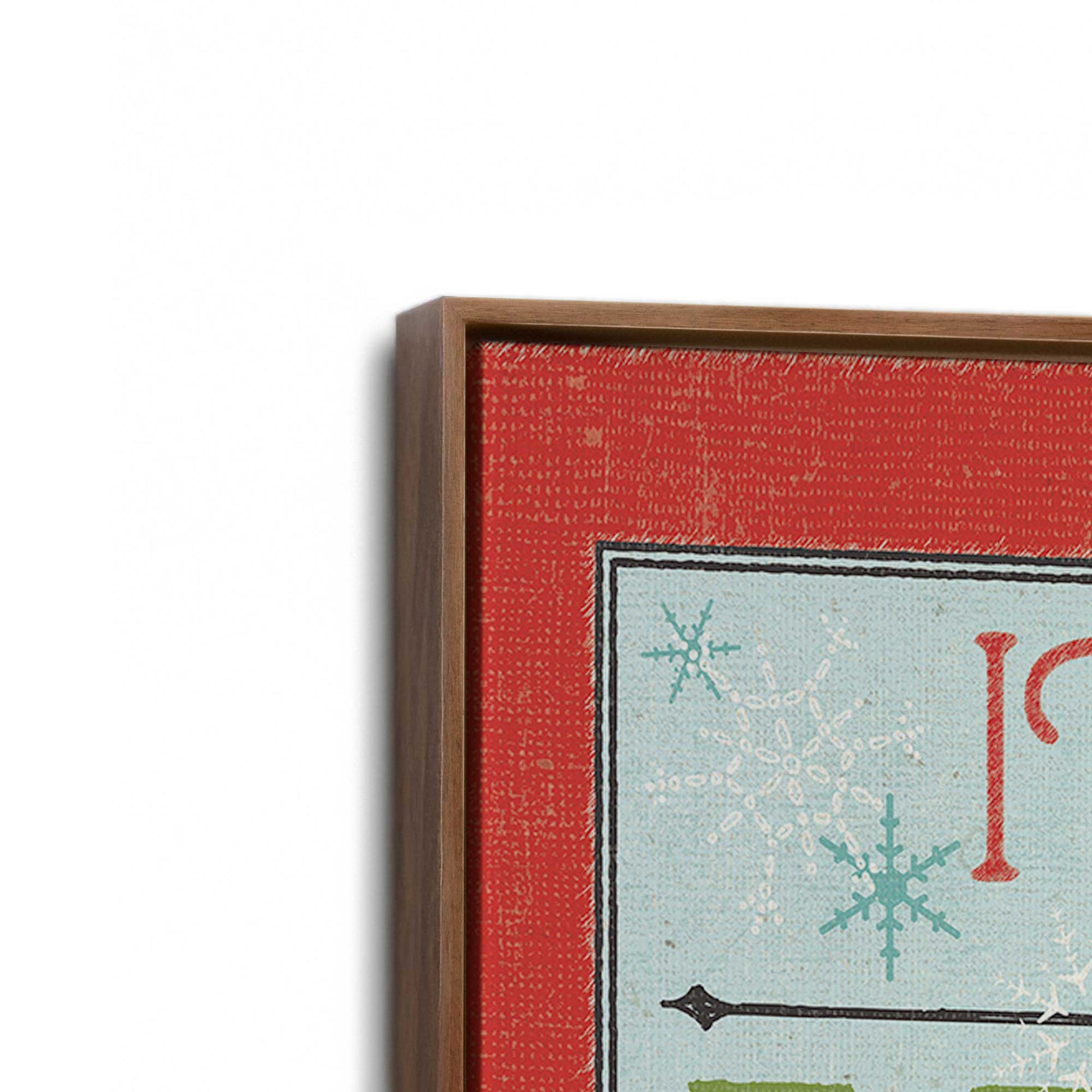 [Color:Walnut], Picture of art in a Walnut frame at an angle