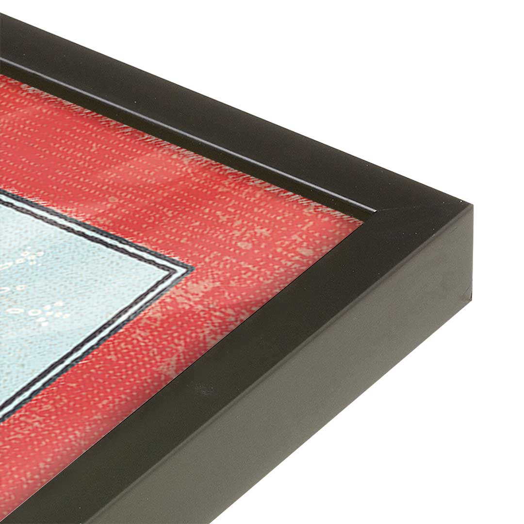 [Color:Satin Black], Picture of art in a Satin Black frame at an angle