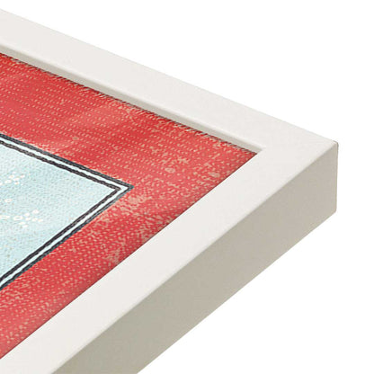 [Color:Opaque White], Picture of art in a Opaque White frame at an angle