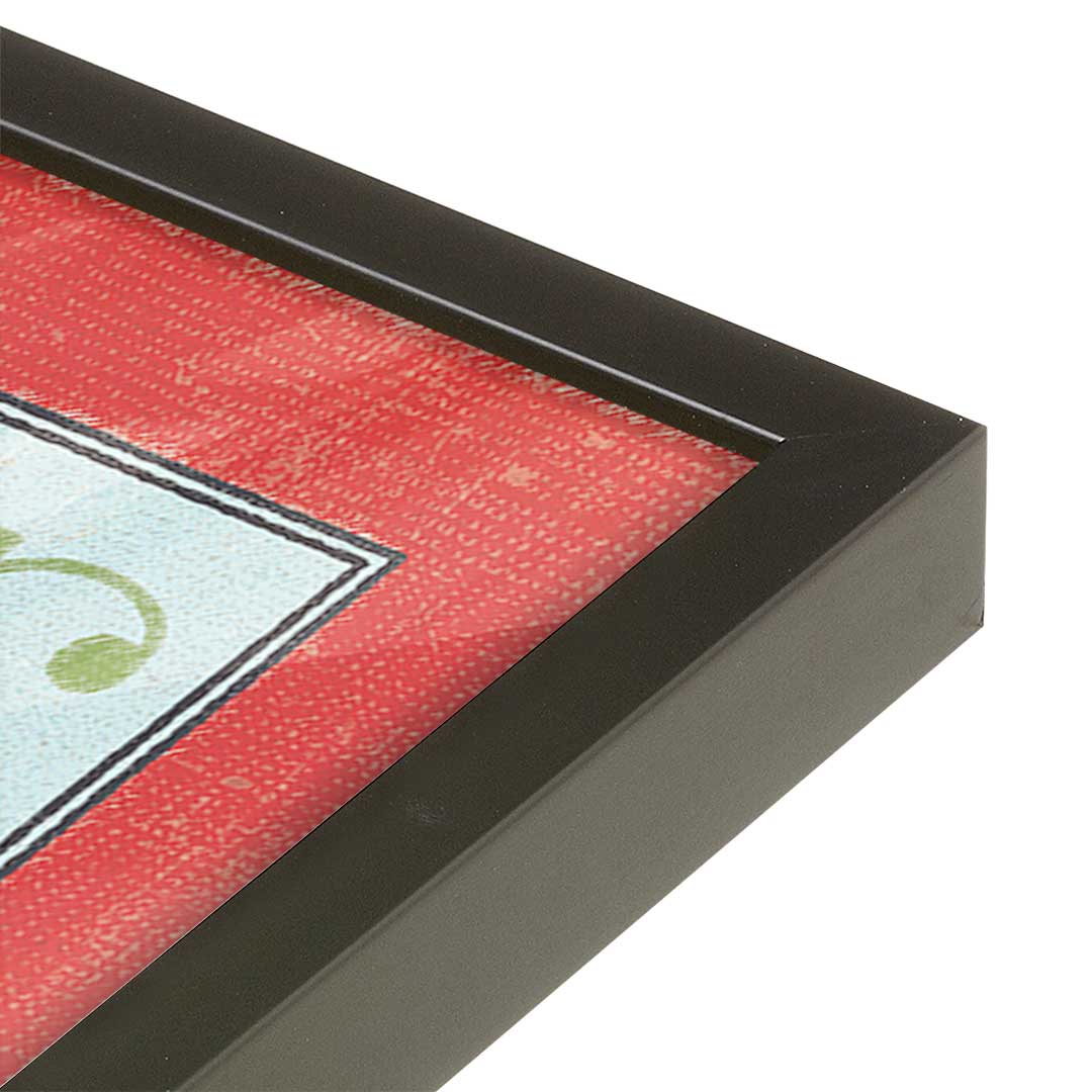 [Color:Satin Black], Picture of art in a Satin Black frame at an angle