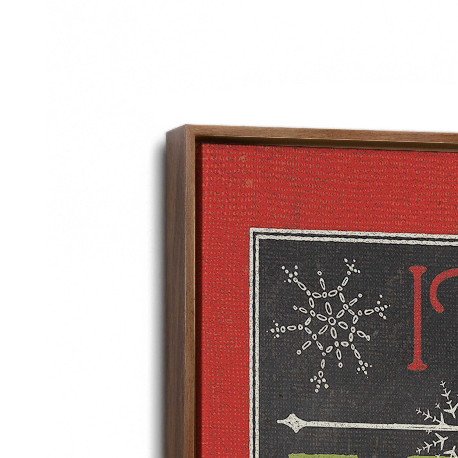 [Color:Walnut], Picture of art in a Walnut frame at an angle