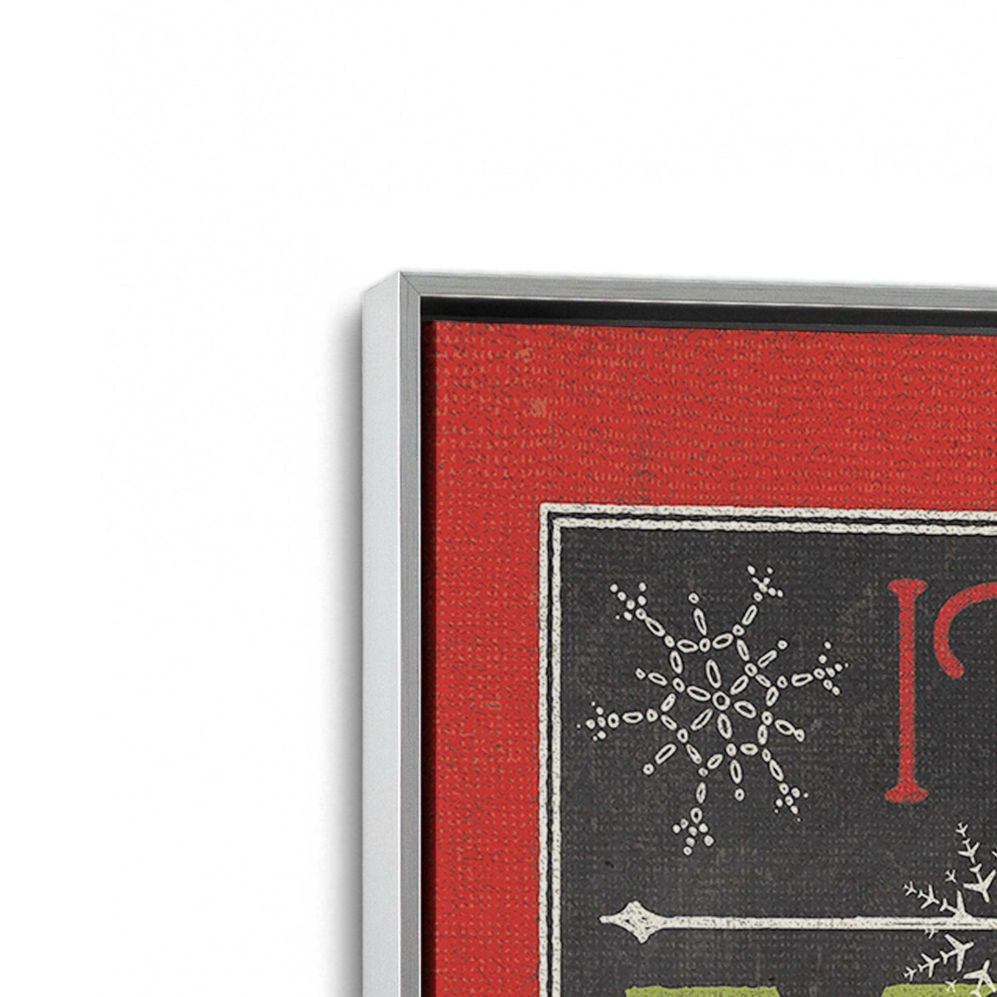 [Color:Polished Chrome], Picture of art in a Polished Chrome frame at an angle