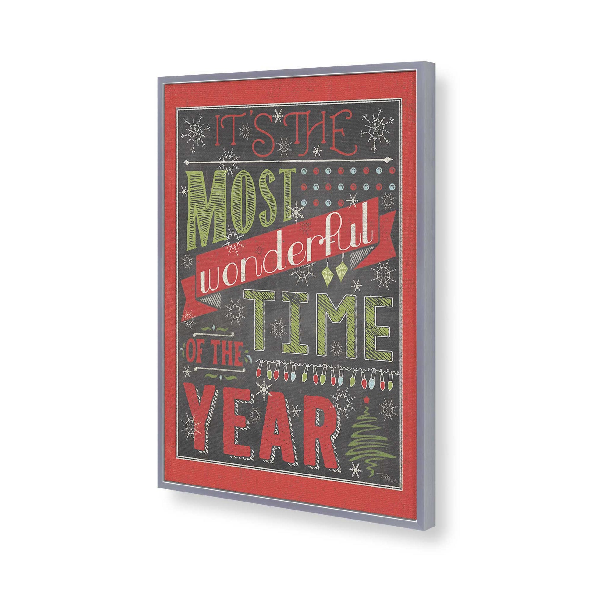 [Color:Polished Chrome], Picture of art in a Polished Chrome frame of the corner