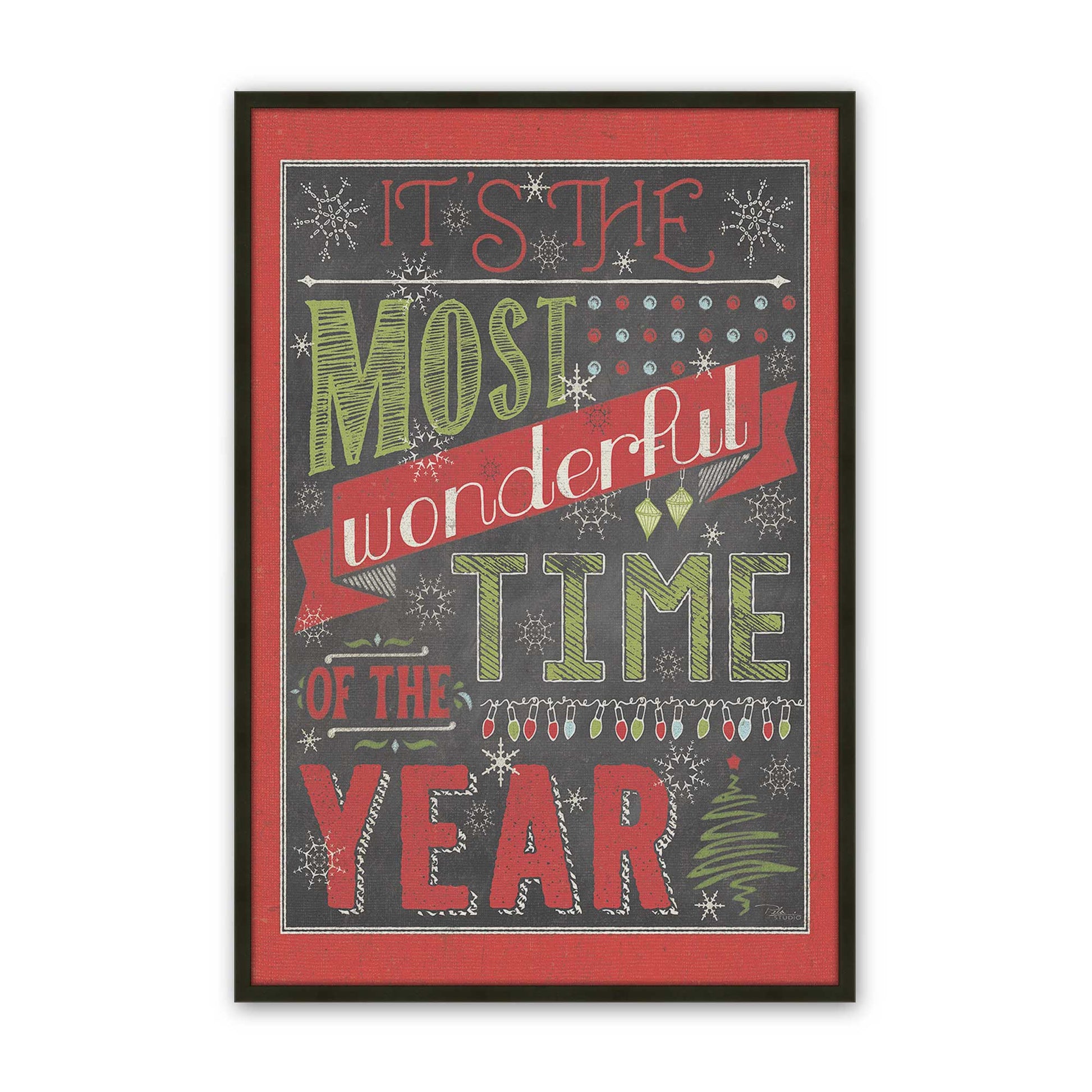 [Color:Satin Black], Picture of art in a Satin Black frame