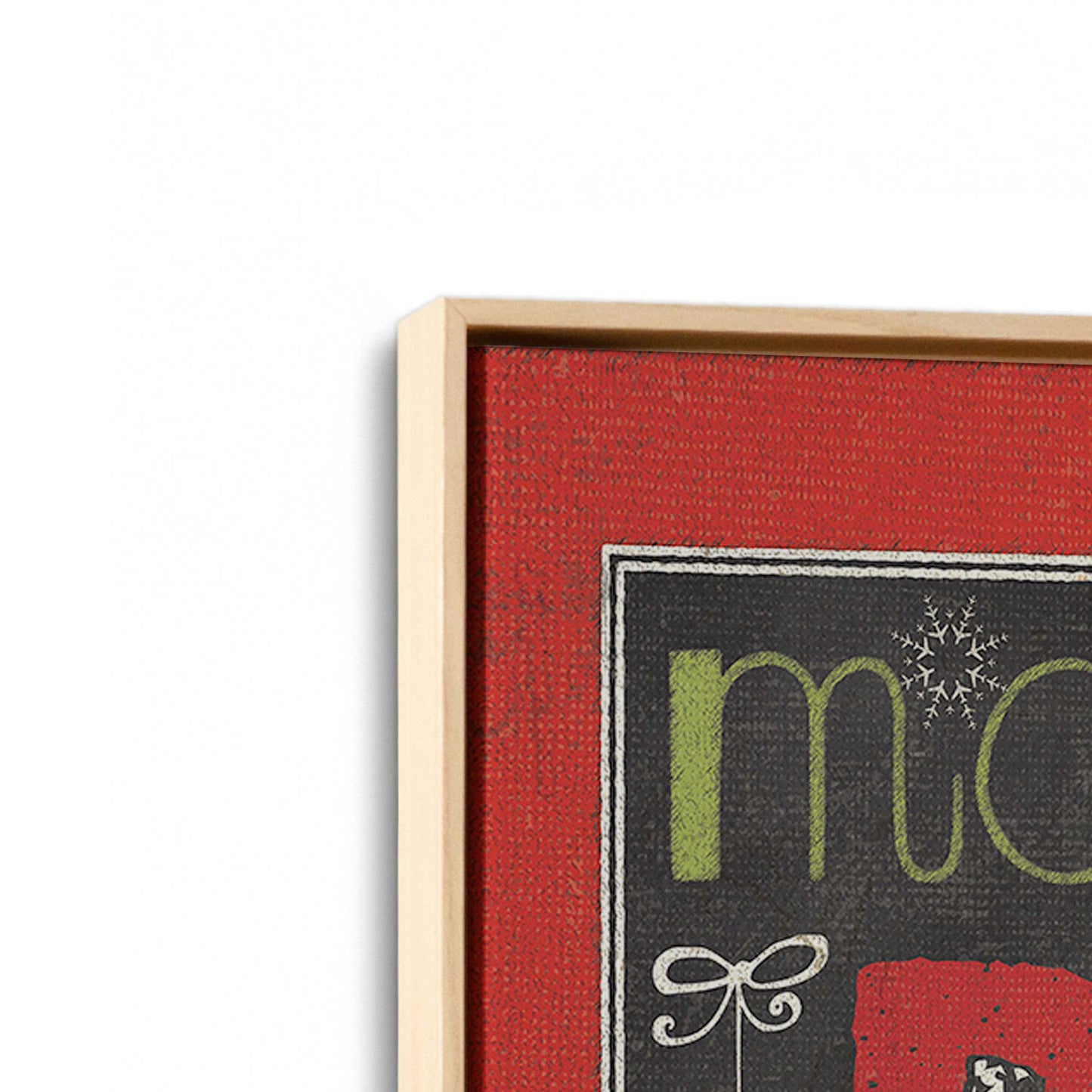 [Color:American Maple], Picture of art in a American Maple frame at an angle