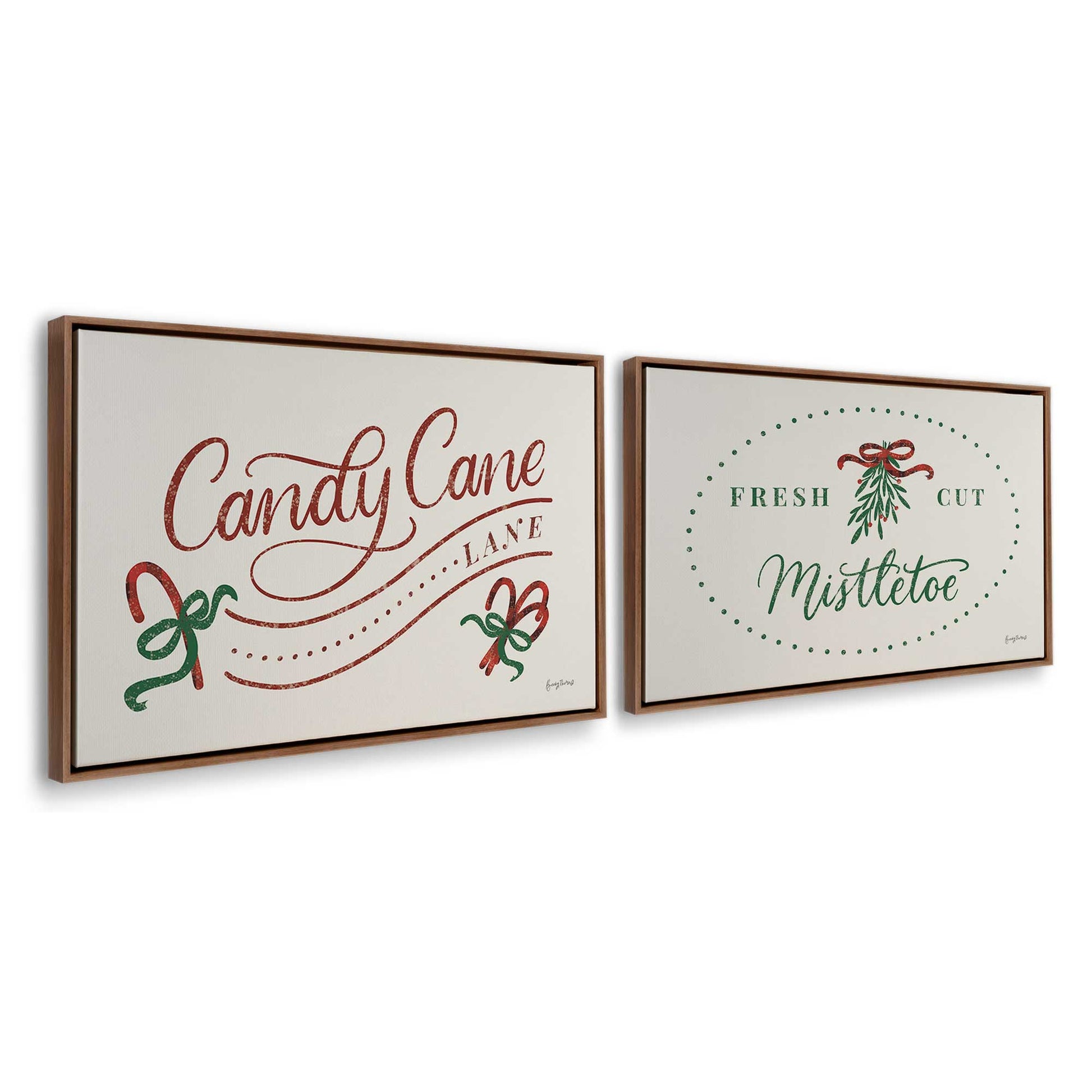 [Color:Walnut], Picture of art in a Walnut frame at an angle