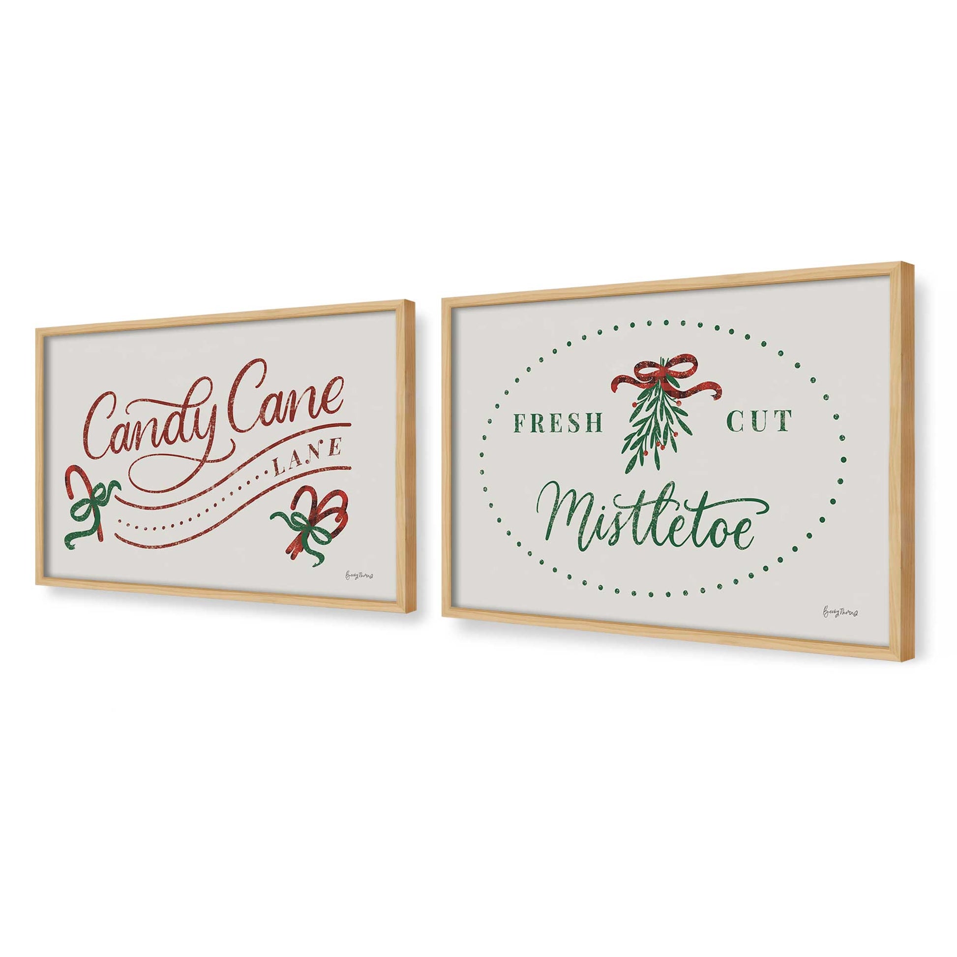 [Color:American Maple], Picture of art in a American Maple frame at an angle