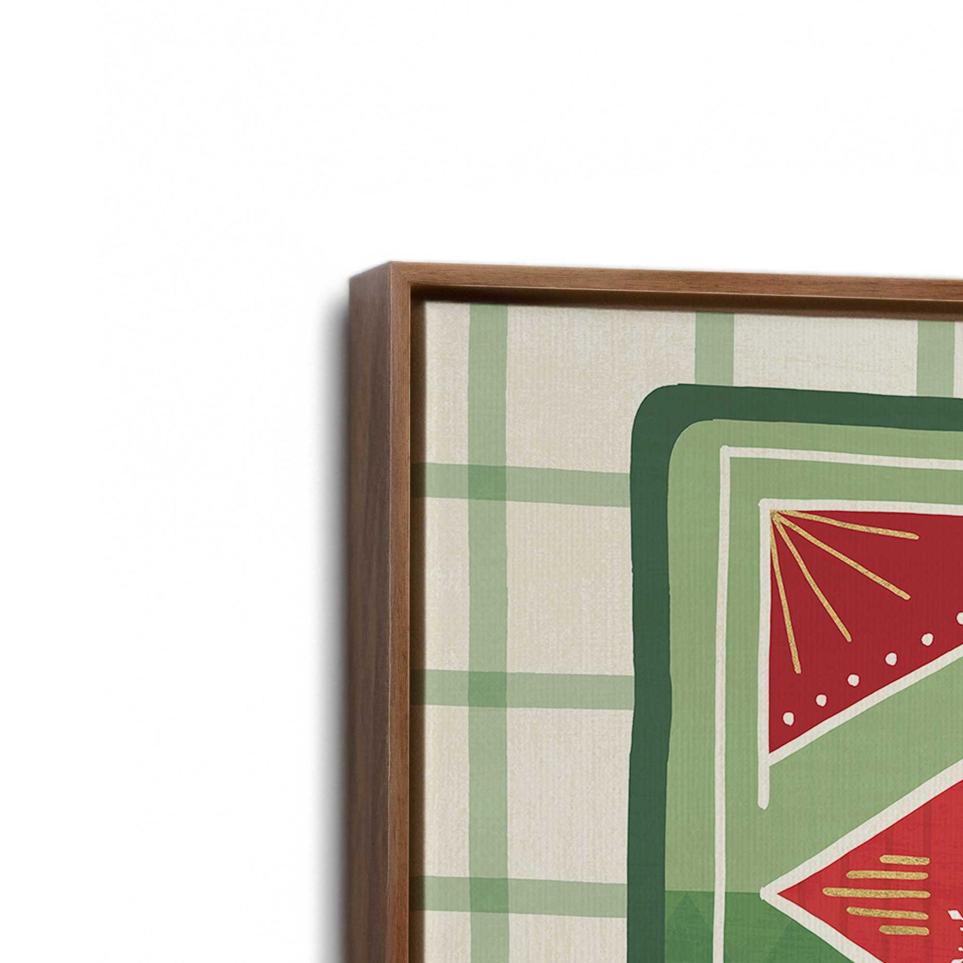 [Color:Walnut], Picture of the corner of the art