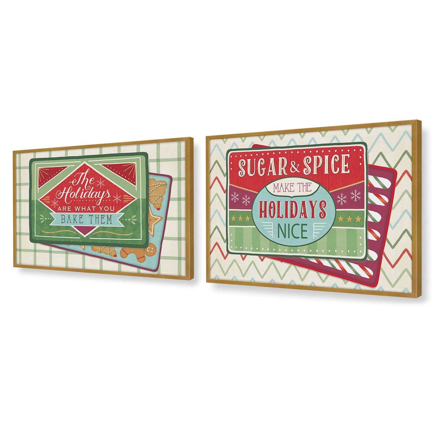 [Color:Polished Gold], Picture of art in a Polished Gold frame at an angle