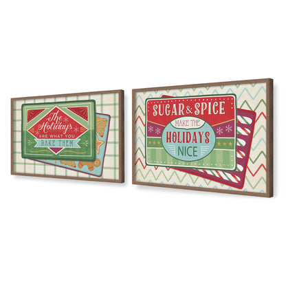 [Color:Walnut], Picture of art in a Walnut frame at an angle