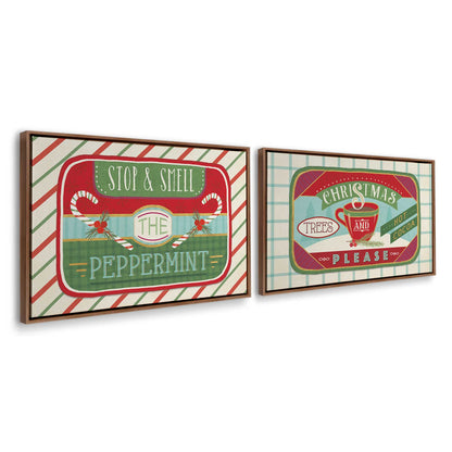 [Color:Walnut], Picture of art in a Walnut frame at an angle