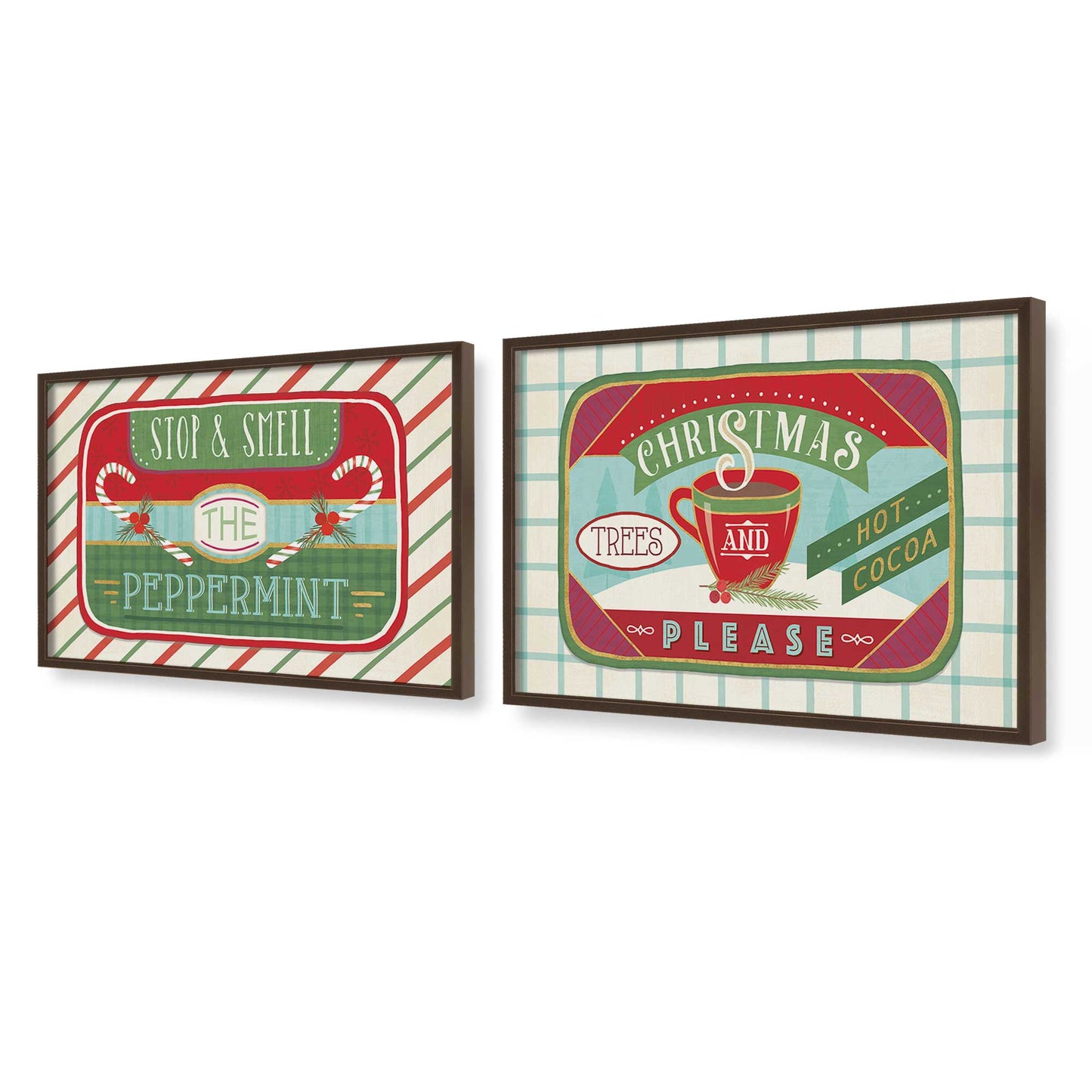 [Color:Belvinder Brown], Picture of art in a Belvinder Brown frame at an angle