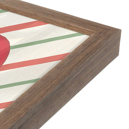 [Color:Walnut], Picture of art in a Walnut frame of the corner