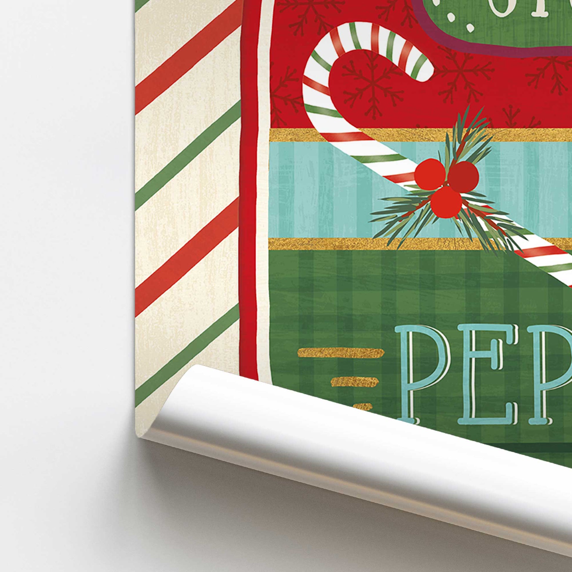 [color:Rolled Print], Picture of close up of art