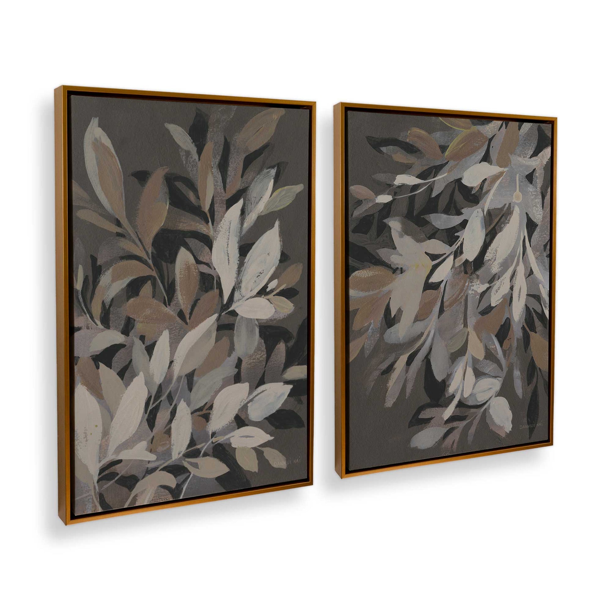 [Color:Polished Gold], Picture of art in a Polished Gold frame at an angle