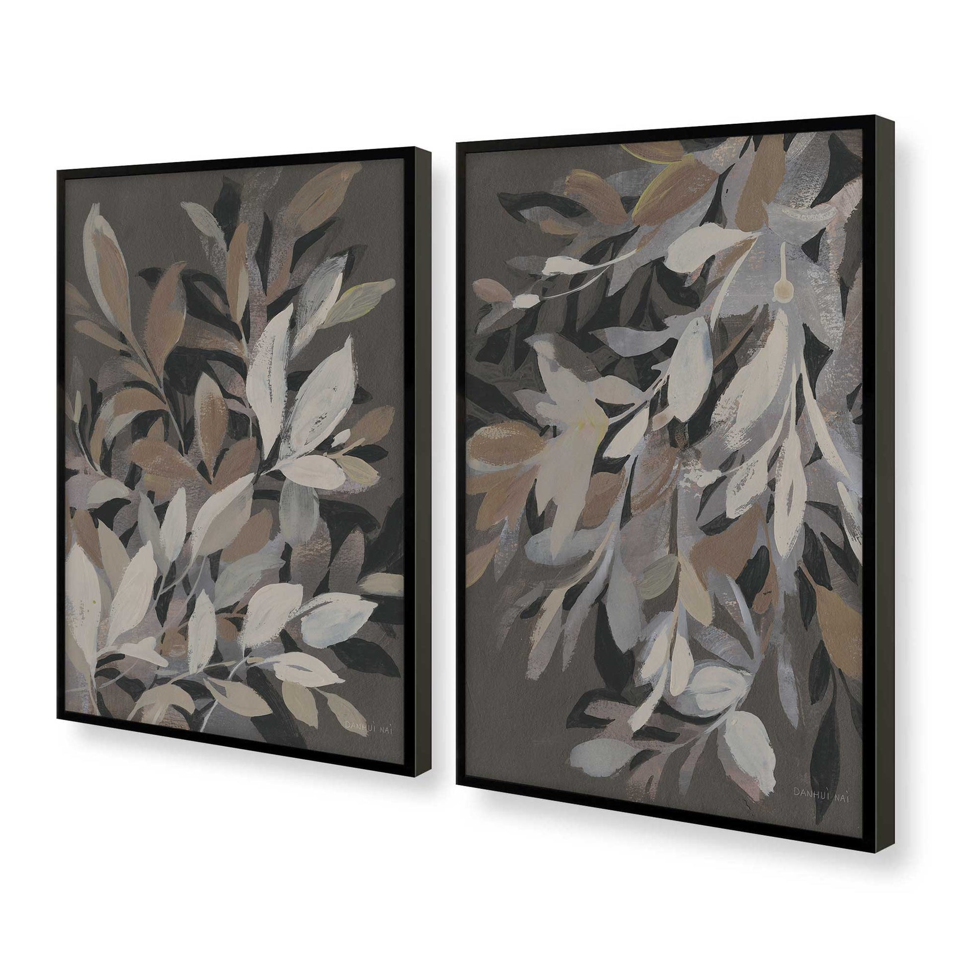 [Color:Satin Black], Picture of art in a Satin Black frame at an angle