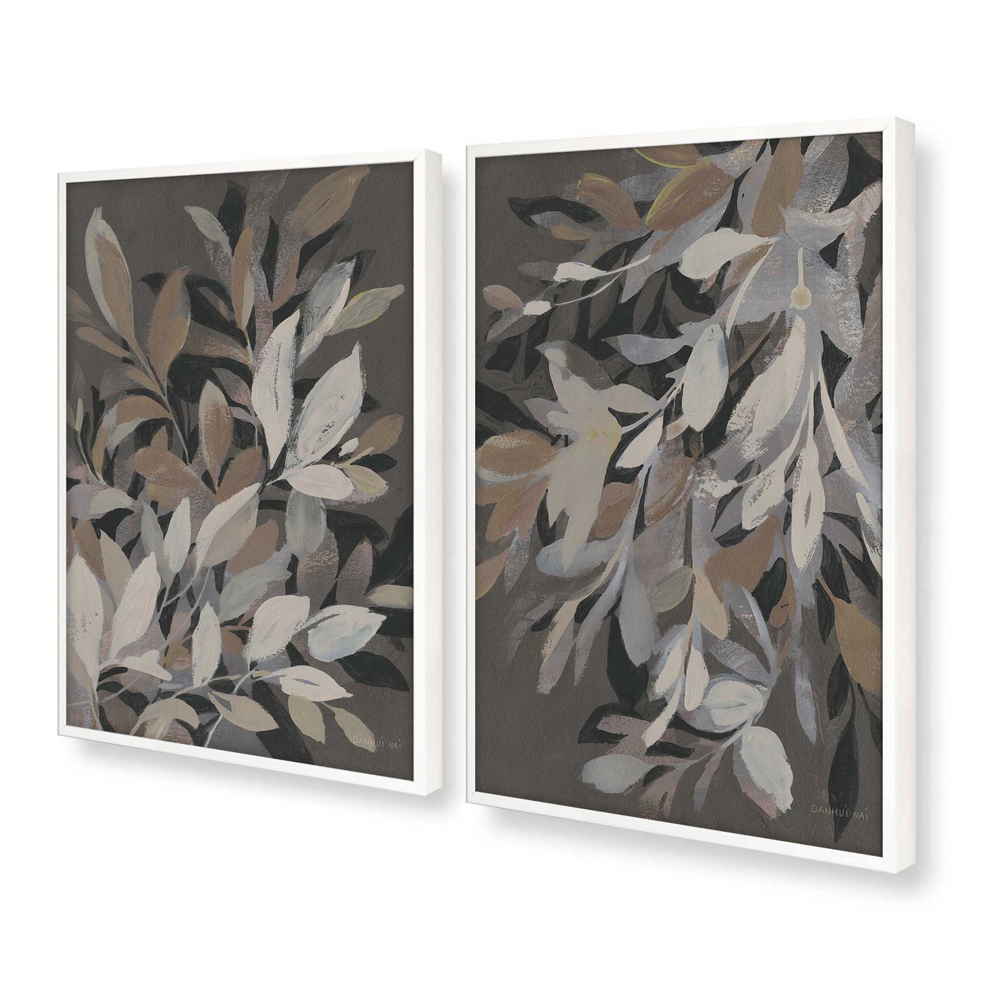 [Color:Opaque White], Picture of art in a Opaque White frame at an angle