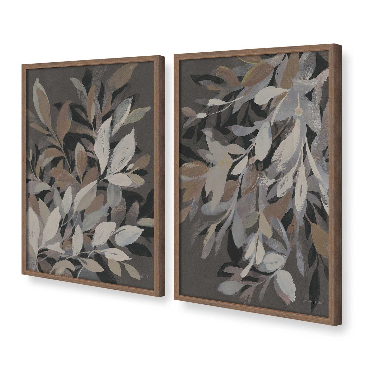 [Color:Walnut], Picture of art in a Walnut frame at an angle