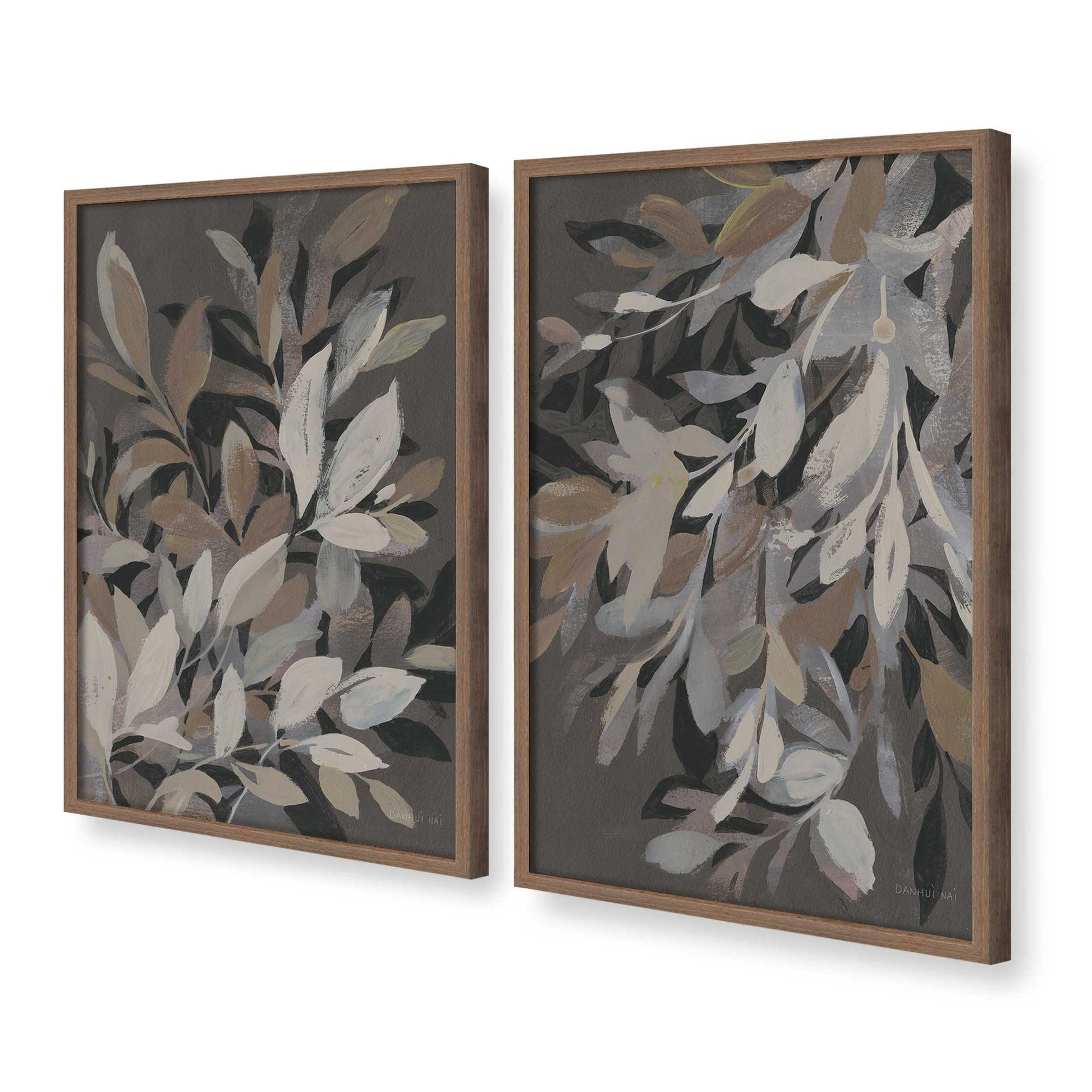 [Color:Walnut], Picture of art in a Walnut frame at an angle