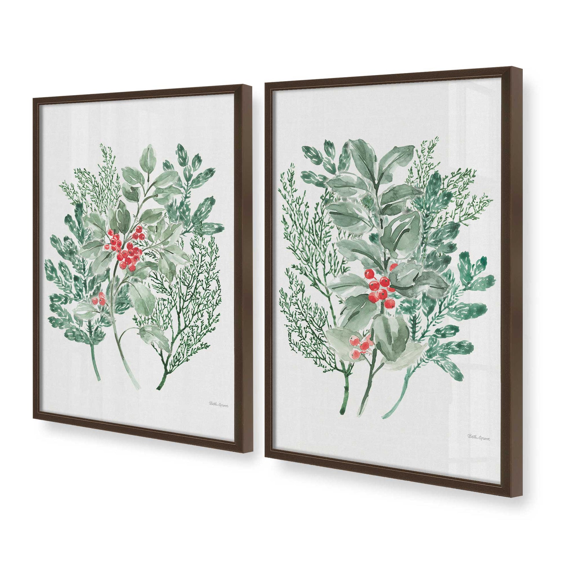 [Color:Belvinder Brown], Picture of art in a Belvinder Brown frame at an angle