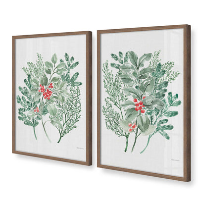 [Color:Walnut], Picture of art in a Walnut frame at an angle